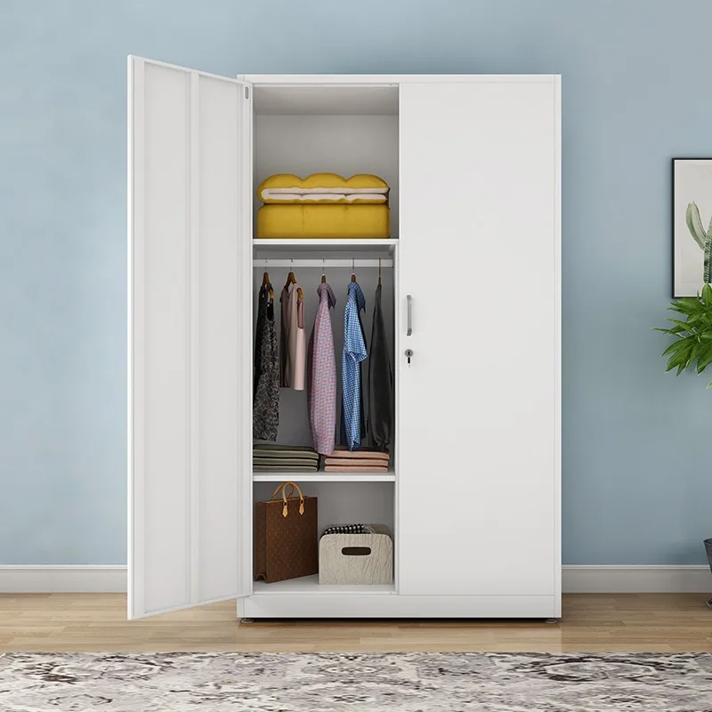 Wardrobe Home Bedroom Modern Simple Rental Room  Storage Cabinet Steel Simple  Storage