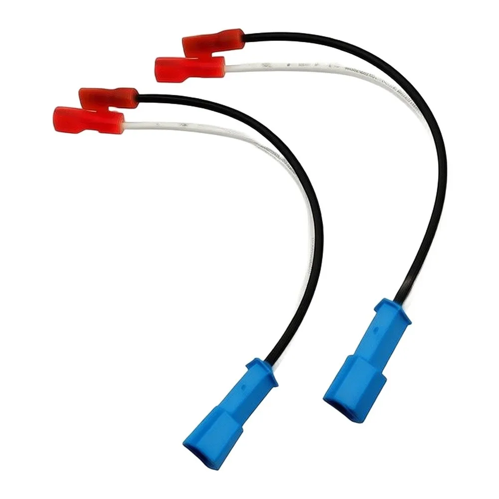 2-Pack 2-Pin Car Audio Speaker Wire Harness For BMW For Mini Blue ABS Plastic Wiring Adapter Connector