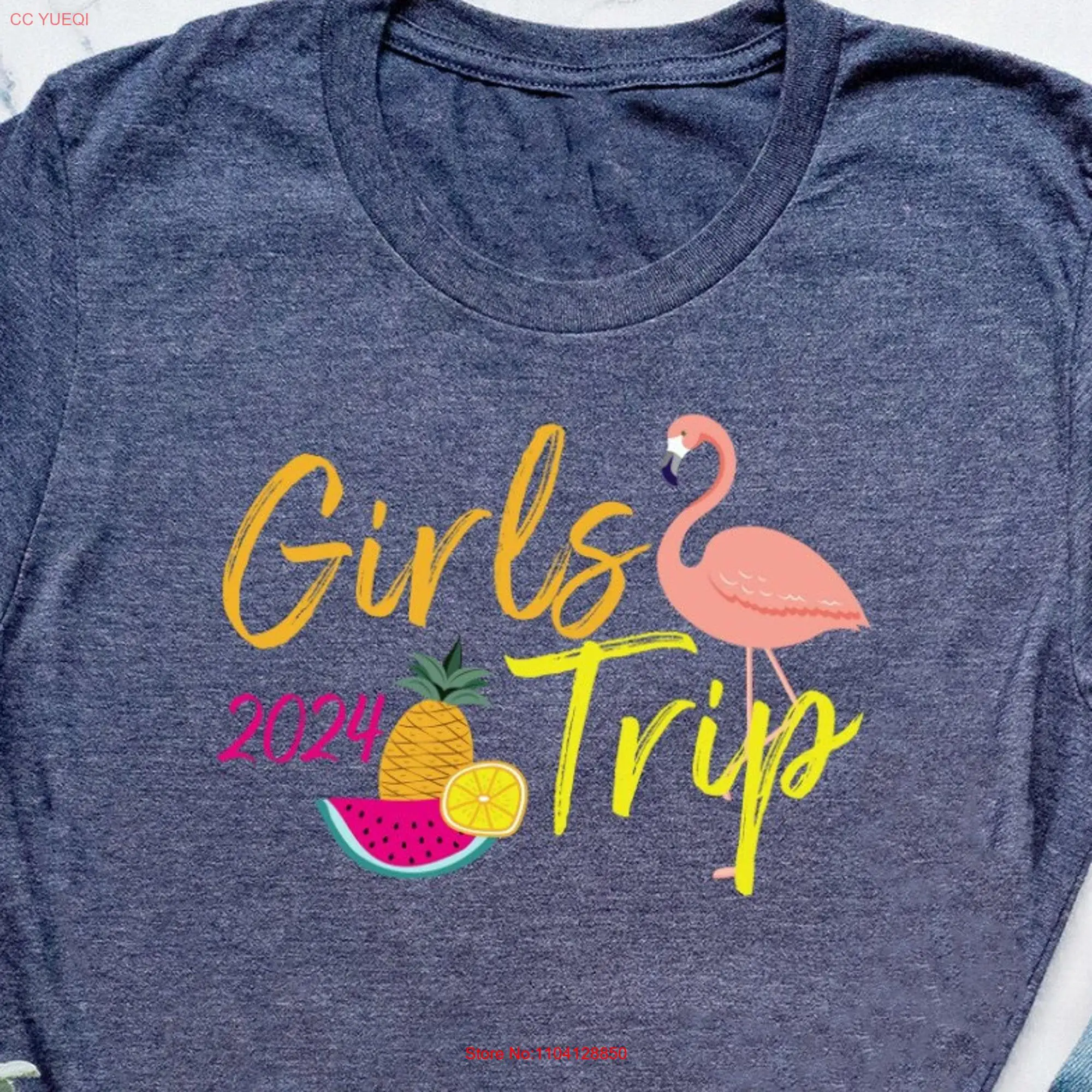 Girl's Trip Cruise 2024 T Shirt Ladies Group Vacation SweaT For Road Girls Matching Travel long or short sleeves