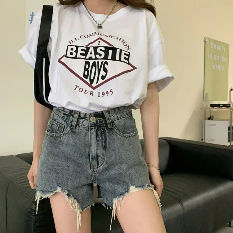 Laies Fashion Casual Summer Cool Denim Booty Shorts Women High Waists Sexy Short Jeans Female Broken Code Clearance Fy7580