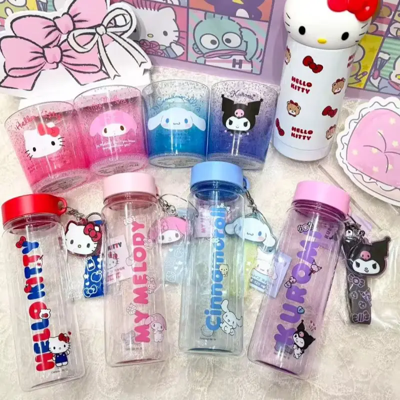 

Sanrio Cinnamoroll Juice Cup Portable Transparent Water Bottle 520 Ml Leak Proof Drinking Bottle For Daily Office Outdoor Use