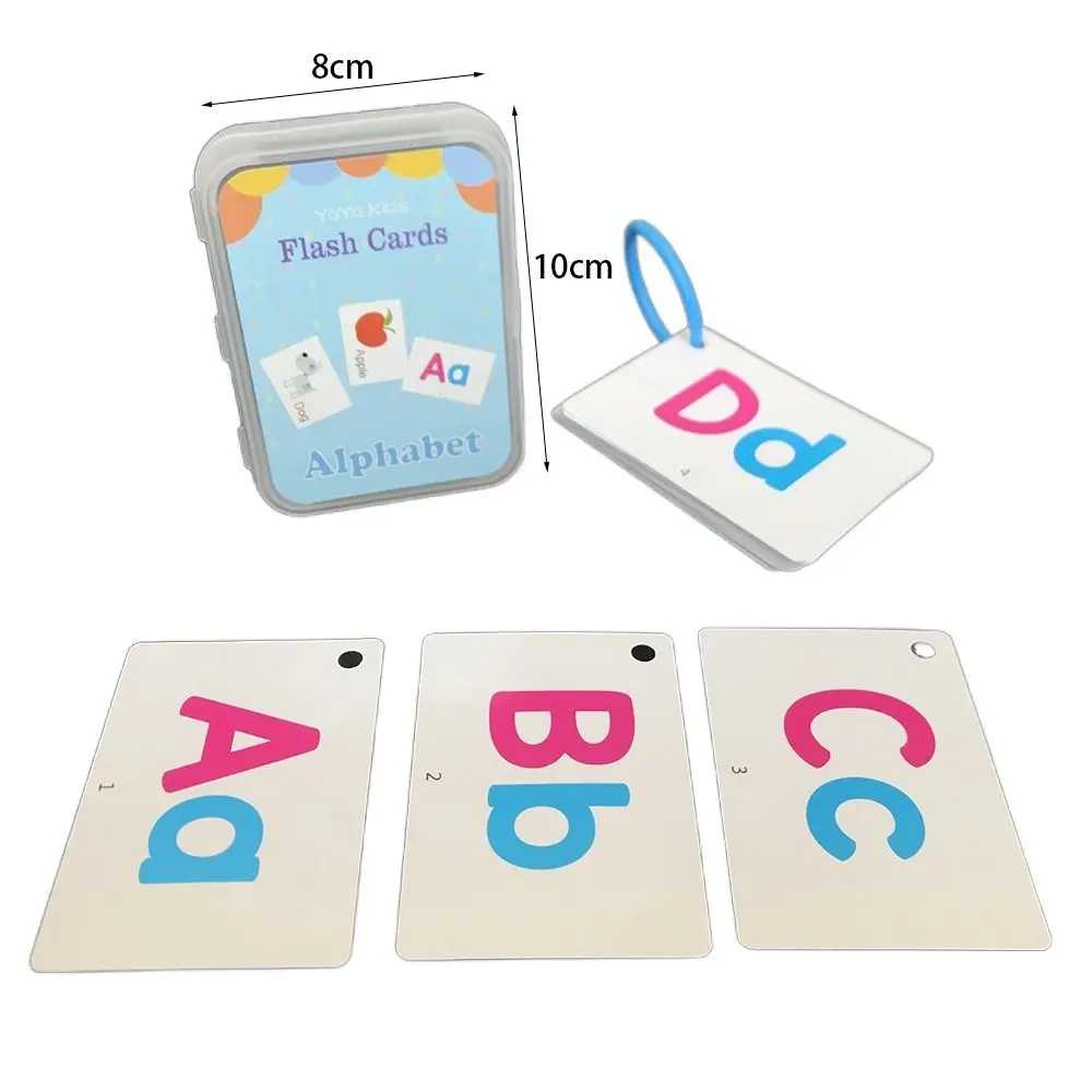 Con anello Alfabeto per bambini Grafico Alfabeti Numeri Colori Giocattoli interattivi per lo sviluppo precoce Illustrazioni colorate