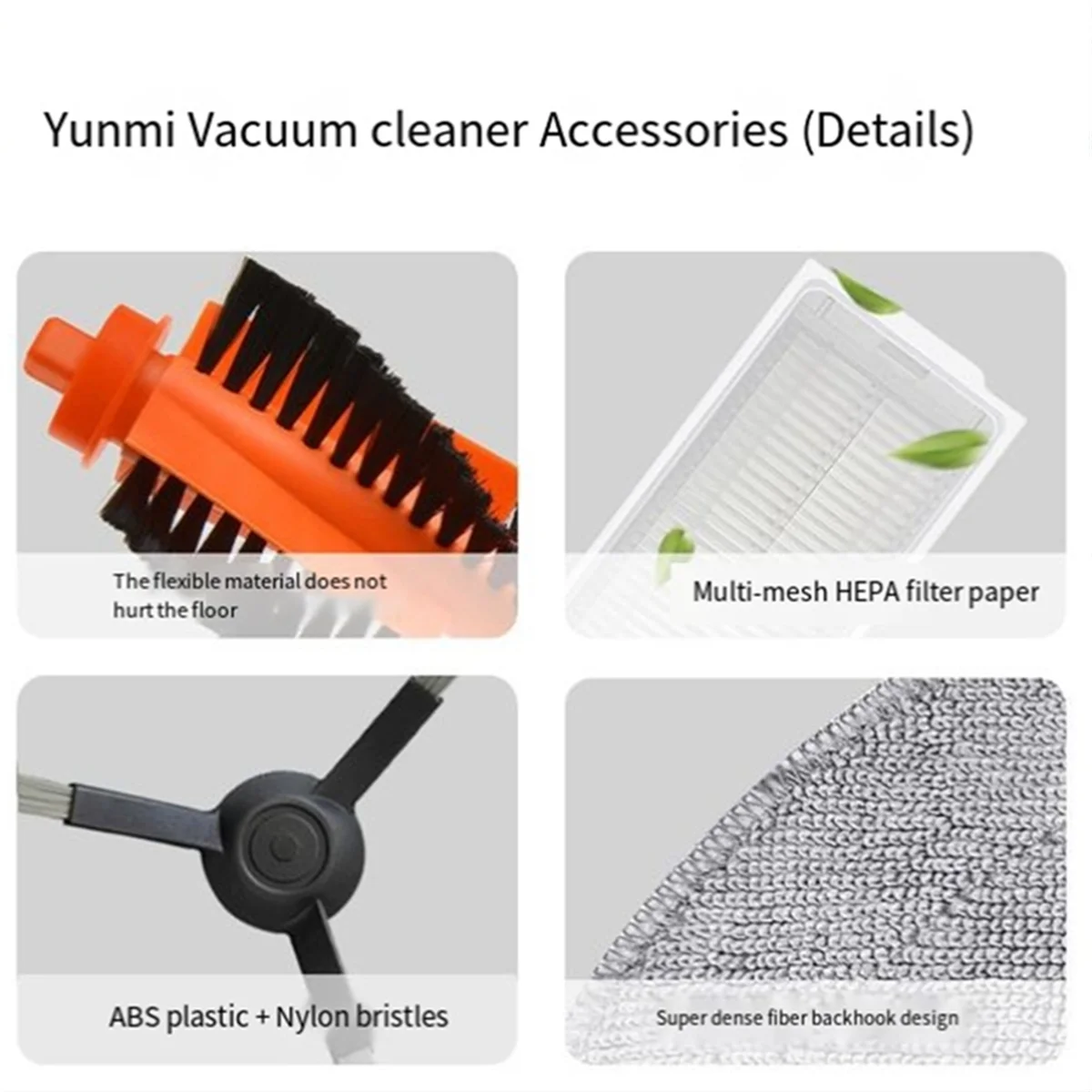 Запчасти для робота-пылесоса, основная боковая щетка, насадка на швабру, фильтр НЕРА, 3C B106CN STYJ02YM