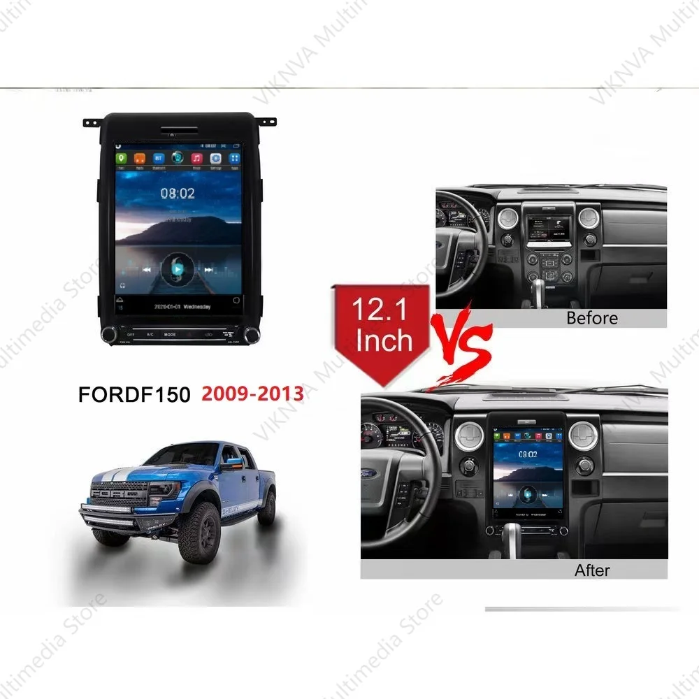 

12.1 Screen Android Car Radio For Ford Raptor 2009+ For Ford F150 XLT 2013 2014 F150 GPS Autoradio Multimedia Video Player