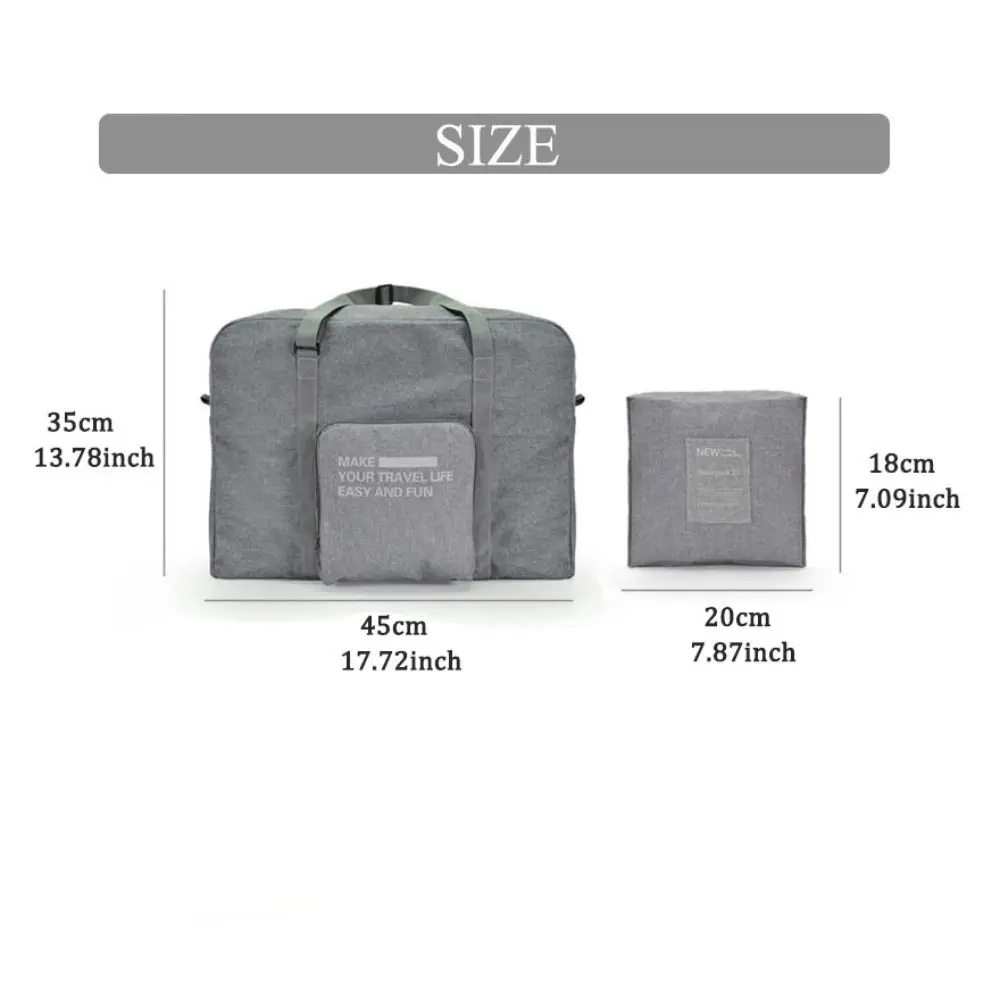 Foldable Clothing Organizing Bag Oxford Cloth Waterproof Travel Duffel Bag Fitness Handbag Large Capacity Travel Luggage Bag