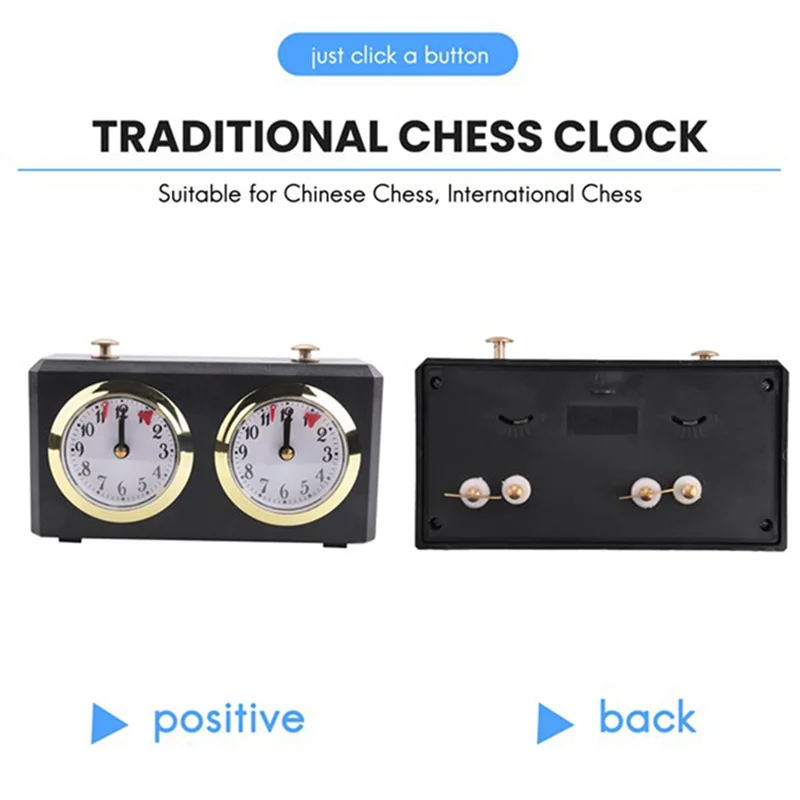 1 PCS Chess Clock Timer Fashion Chess Clock Digital Count Up Count Down Timer Black ABS