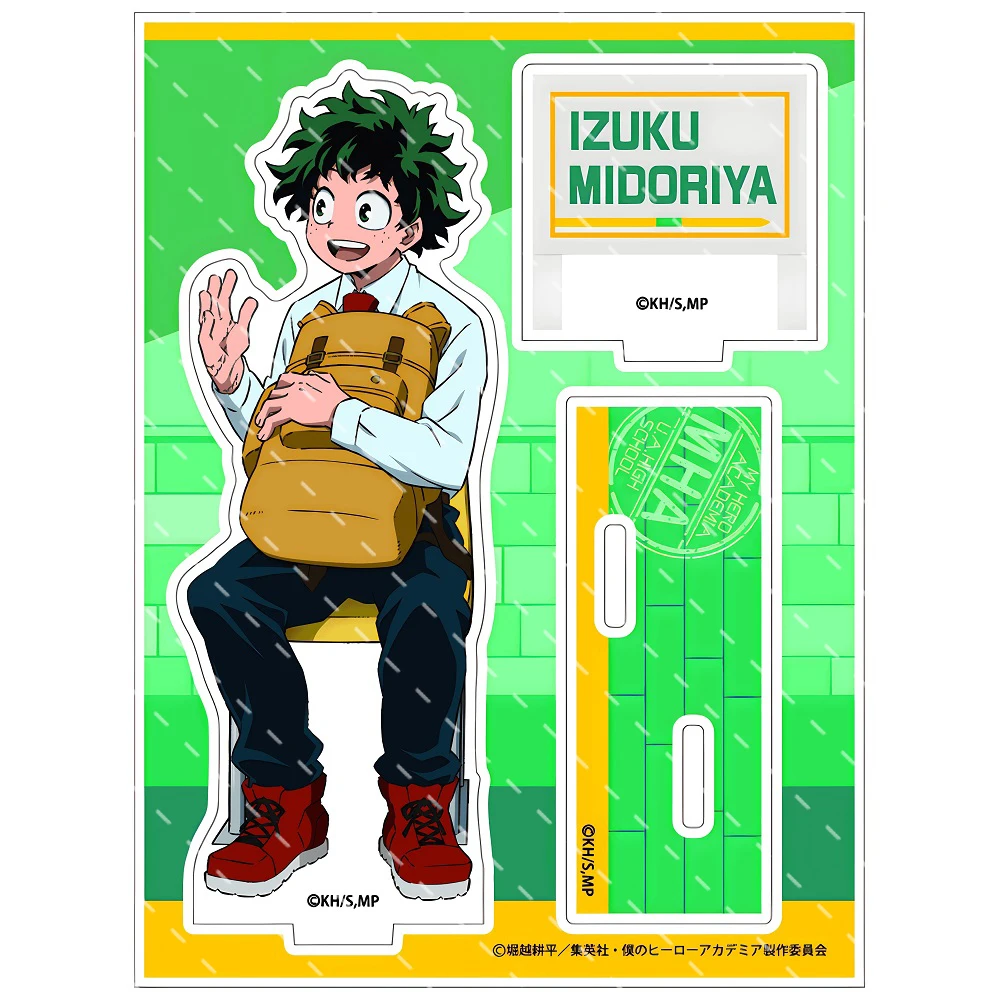 Anime My Hero Academia Midoriya Izuku Bakugo Katsuki Todoroki Shoto Acrylic Action Figure Toy Stand Model Doll for Gift