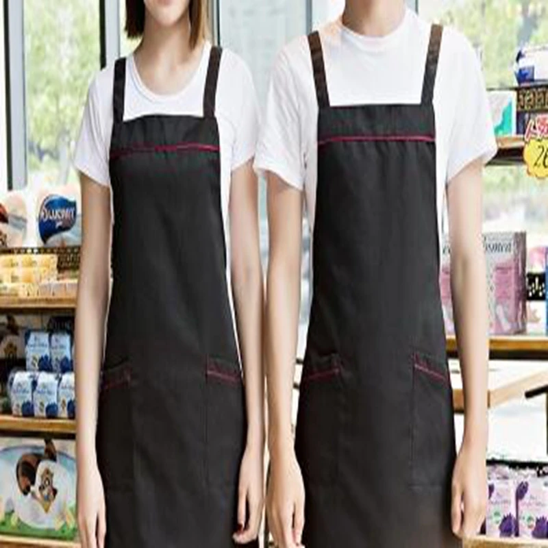 Fashion cute apron work clothes, beauty shop, beautician Hotel, supermarket restaurant, coffee shop attendant  apron