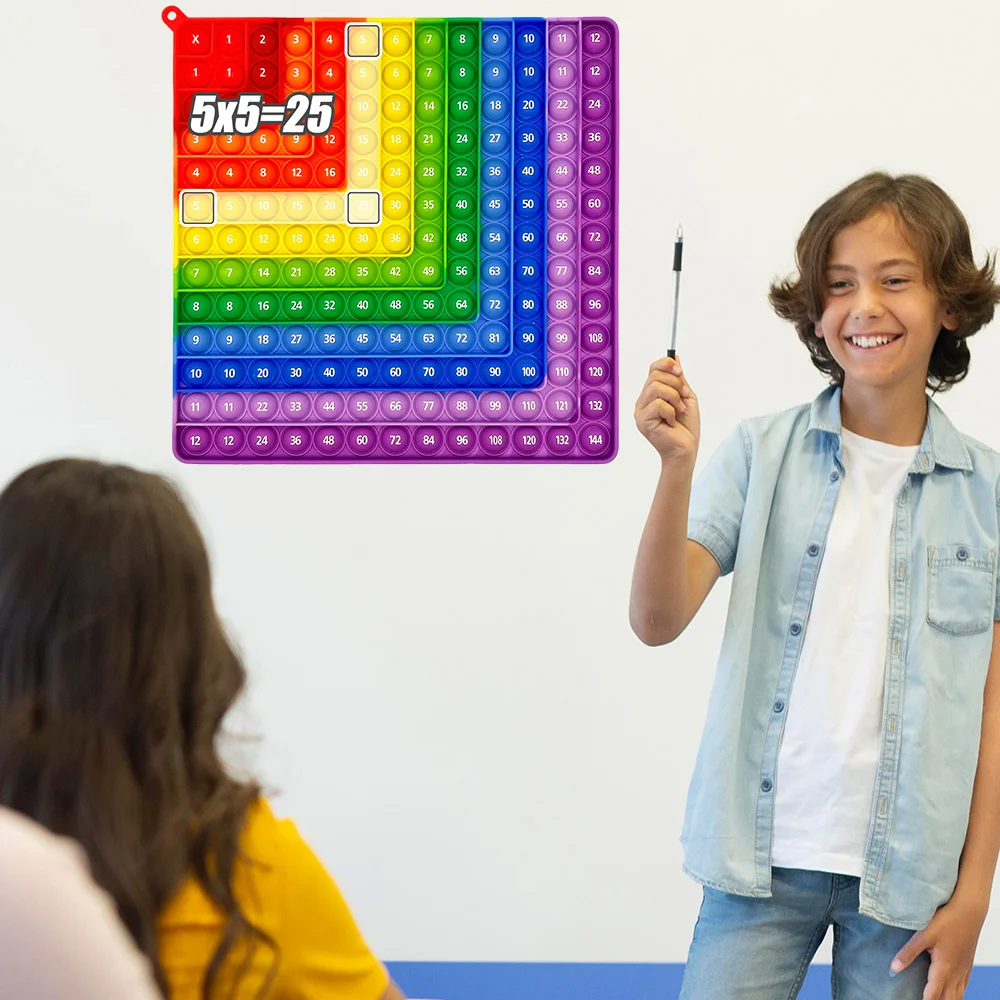 Math Games Multiplication Practice 12x12 Times Table Educational Fidget Toys, Interactive Numbers Learning Games Gifts for Kids