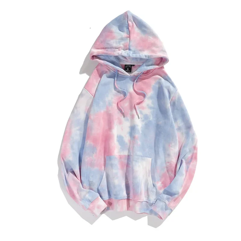 

Streetwear Tie-dye Cotton Hoodies Women Spring Autumn Sweatshirts Men Designer Hoodies Y2k Pulls Men Long Sleeves Women Clothing