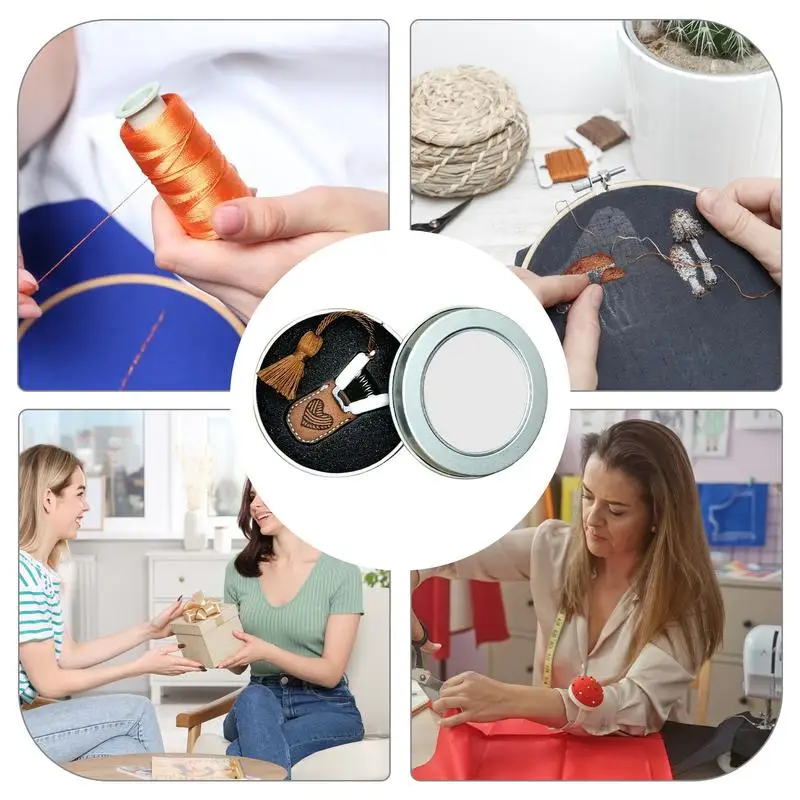 Tijeras creativas para bordado y costura, herramientas de arte para manualidades, tijeras portátiles multifuncionales para costura