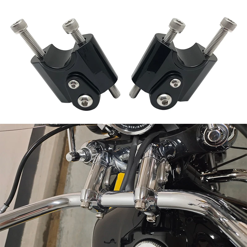 

Мотоцикл для BMW R18 R 18 2020-2022 2021, хромированный алюминиевый руль, крепление на ручку, зажим, монтажный подъемный зажим, адаптеры