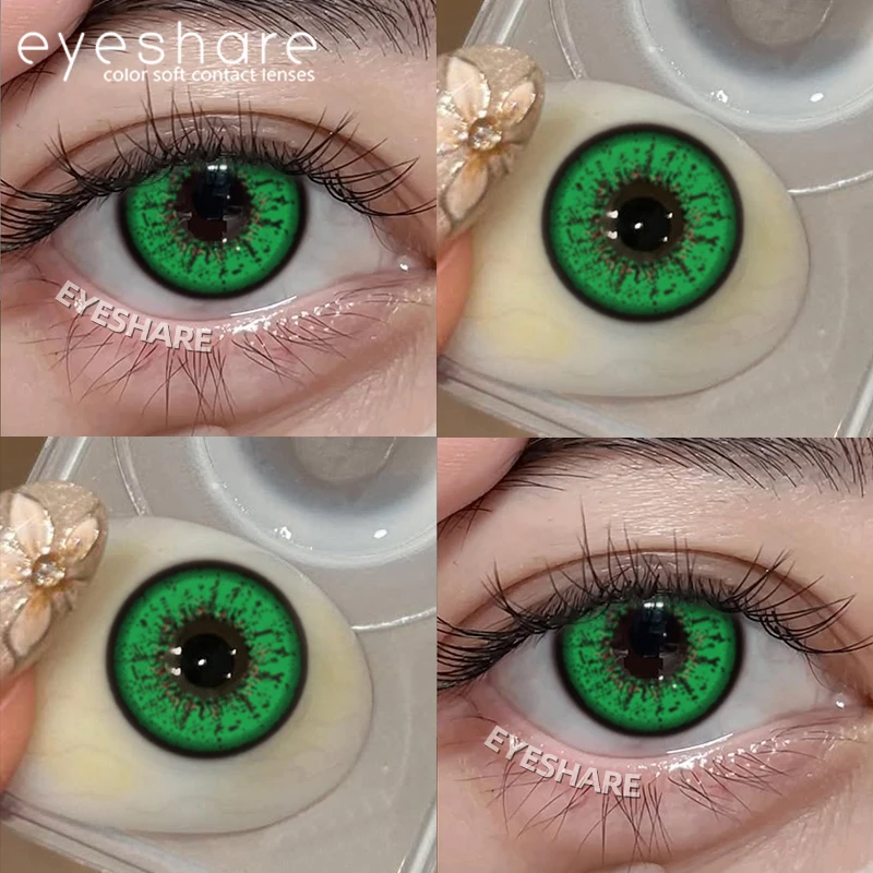 EYESHARE 1 Paar Cosplay Farbige Kontaktlinsen für Augen Rote Kontaktlinsen Anime Rosa Augenlinsen Halloween Beauty Make-up Linsen – Detail 6