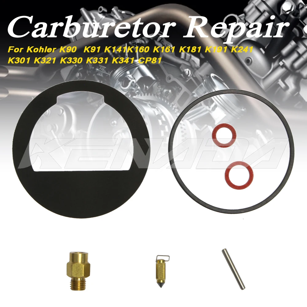 

For Kohler K90 K91 K141K160 K161 K181 K191 K241 K301 K321 K330 K331 K341 CP81 Carburetor Repair Kits