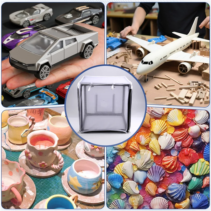 

ABAE-Sprays Инструмент для покрасочной камеры с фильтром и занавеской 15-дюймовый портативный аэрограф для распылителей краски для проектов DIY