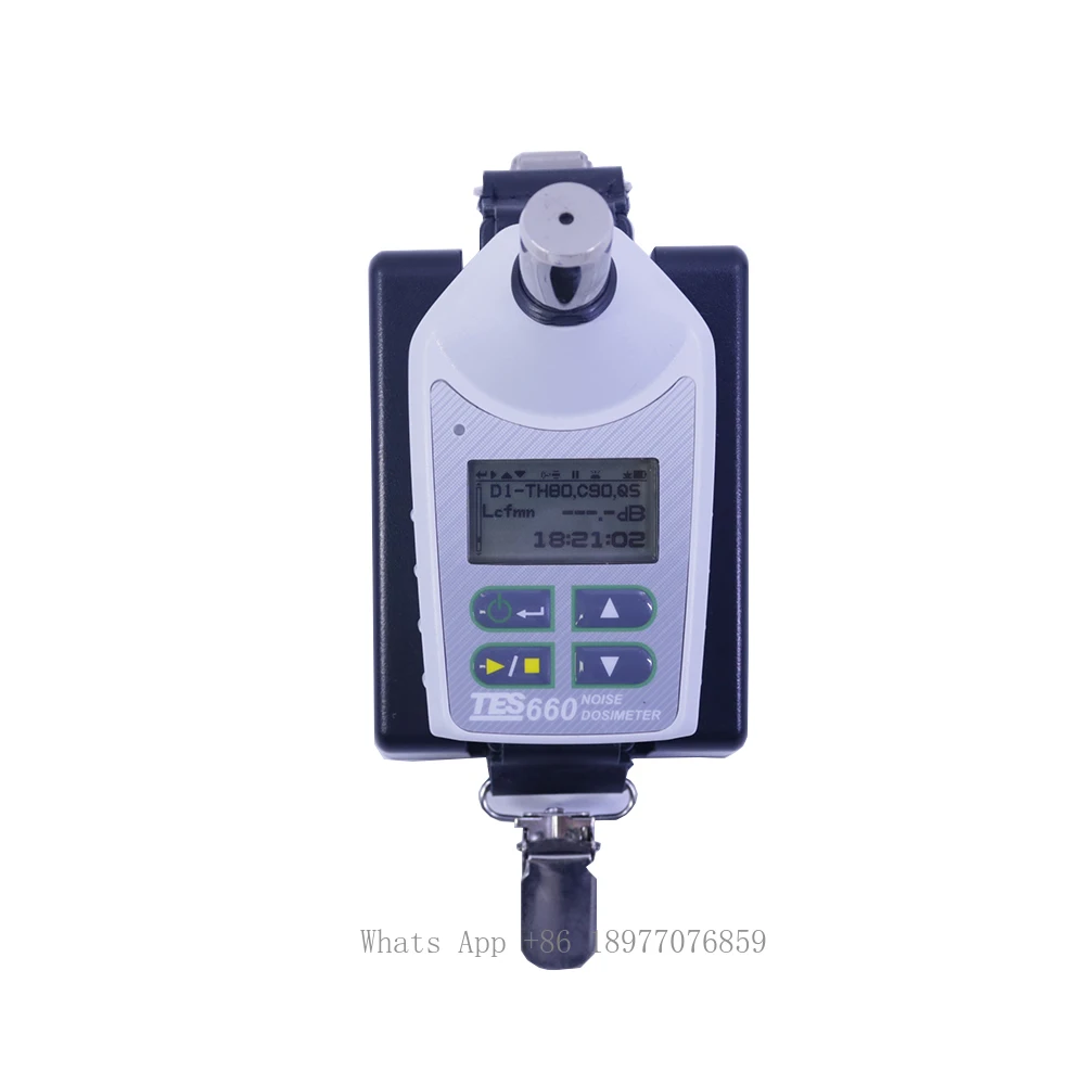 TES-660 Small Size Noise Dosimeter (Badge Type) Light Weight And Sound Meter TES660 Dynamic 70dB To140dB Peak 103dB To 143dB