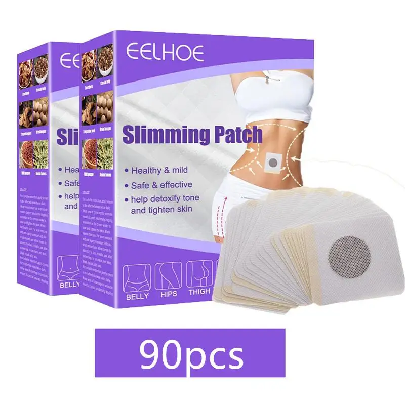 90 Stuks Gewichtsverlies Slanke Patch Navel Sticker Effectief Afslanken Product Vetverbranding Detox Buik Taille Gips Dropshipping