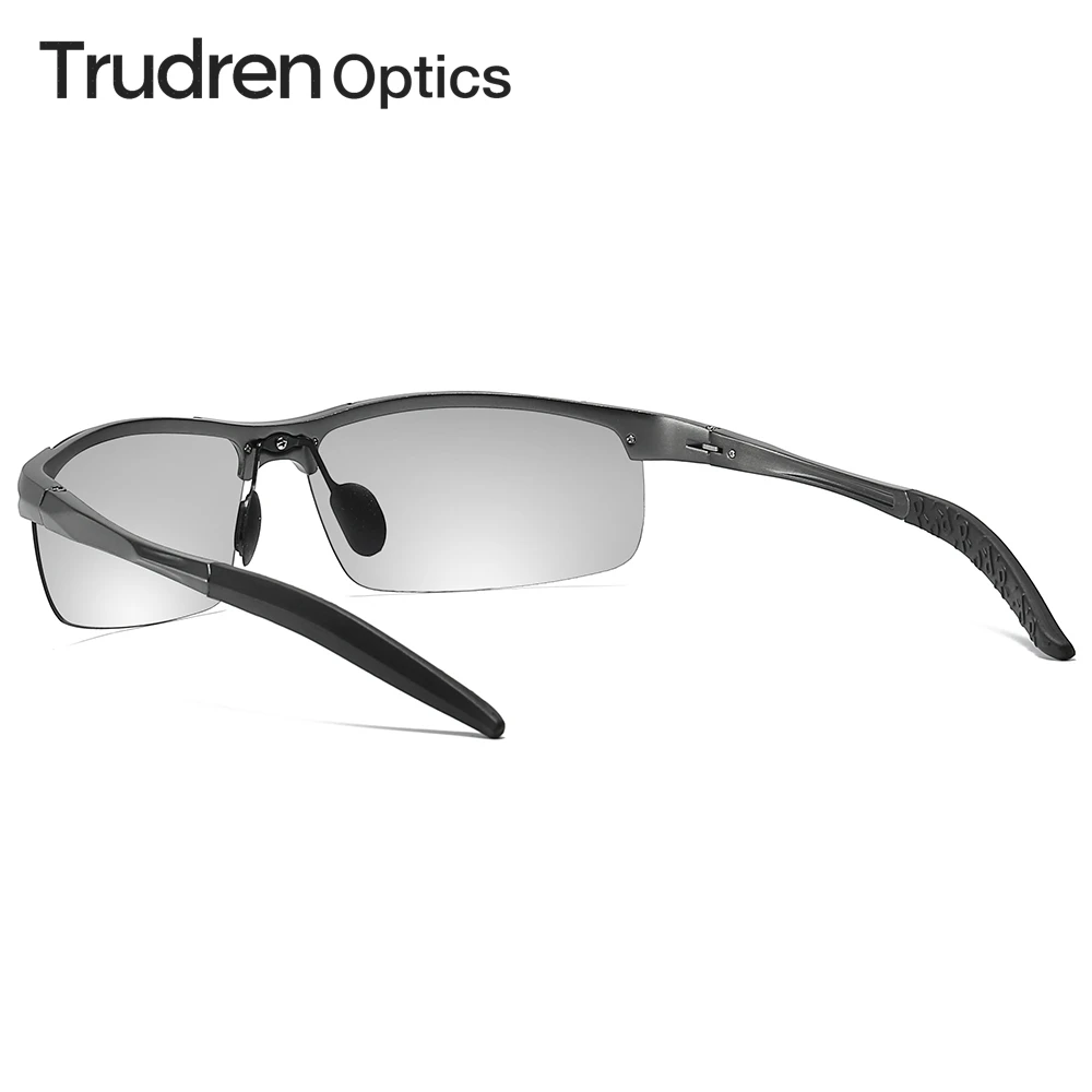 Trudren Aluminium Sport Photochromic Polarized Sunglasses for Men Cycling MTB Sun Glasses Change Tint Running Sunglass 5933