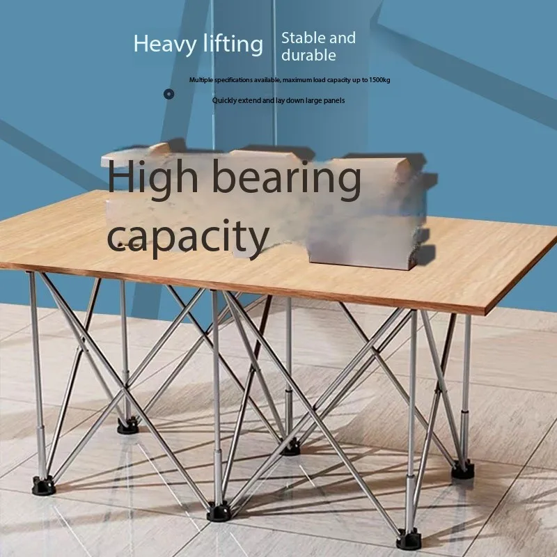 Portable Foldable Work Saw Frame Support Rapid Expansion Workbench Stainless Steel Spider Leg Workbench
