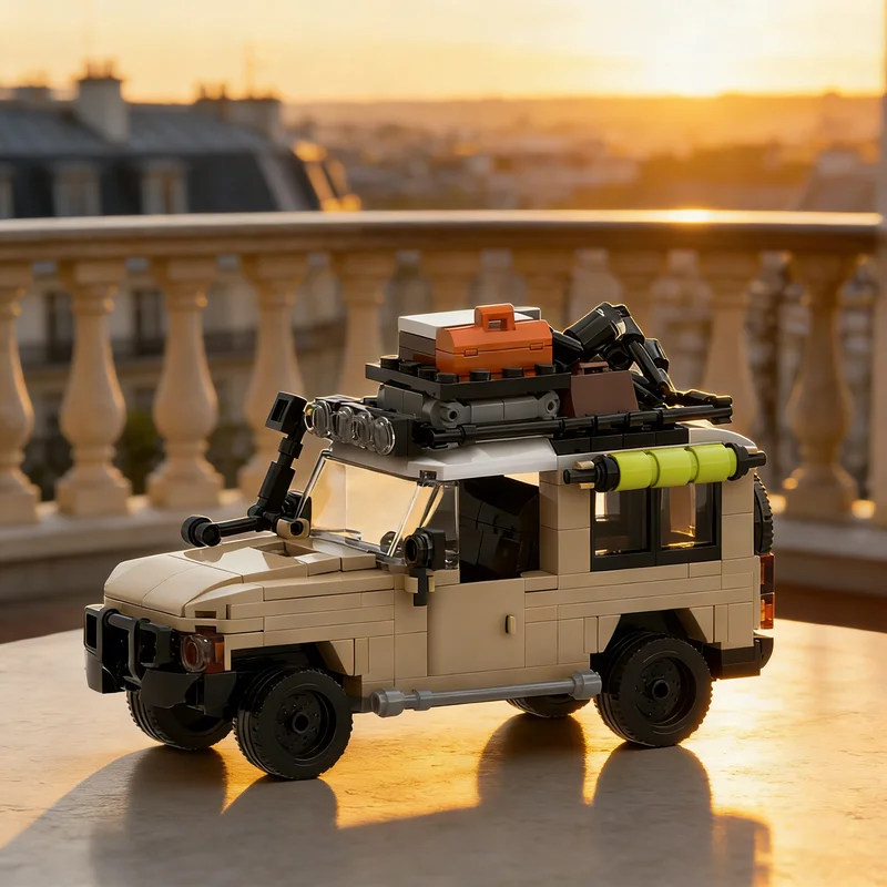 303 個 MOC 車ランドクルーザーミニモデルビルディングブロック建築おもちゃ DIY クリエイティブアイデア教育レンガクリスマスギフト子供
