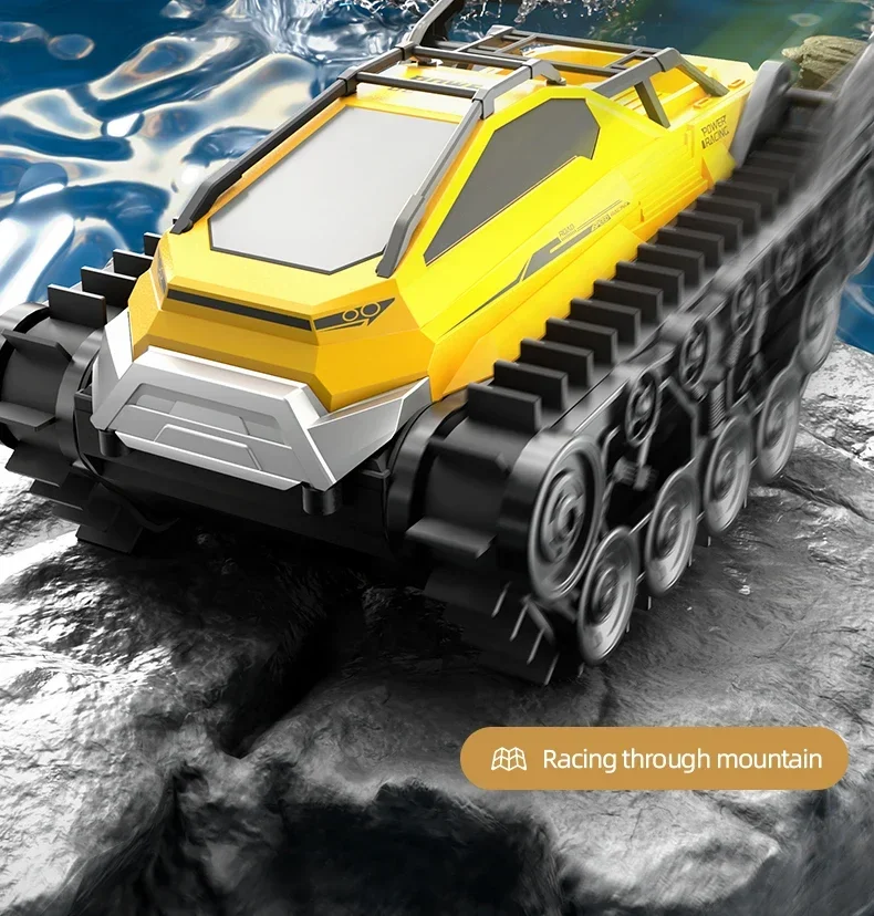 JJRC Q183 RC coche 2,4G anfibio todo terreno tanque con orugas camión de Control remoto escalada vehículo todoterreno juguete impermeable regalo para niños