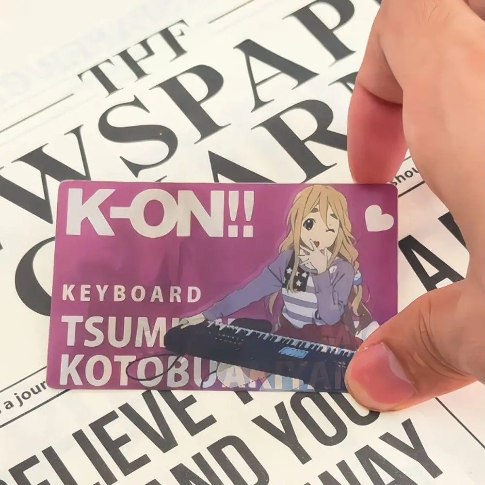 Anime K-ON BOCCHI THE ROCK GIRLS BAND CRY Cosplay Grating Card Cartoon 3D Convertible Pattern Card Collection