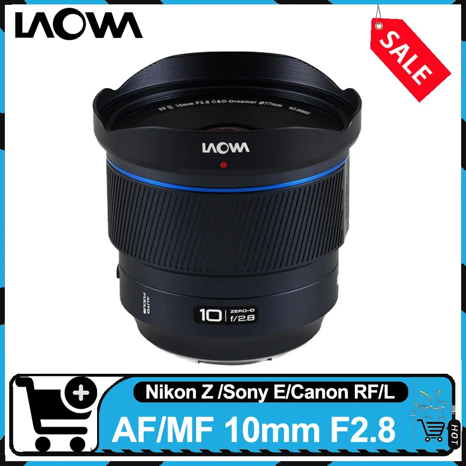 

Широкоугольный объектив Laowa Venus Optics 10mm F2.8 для полнокадровых камер с автофокусом/ручной фокусировкой, объектив с большой апертурой для ландшафтной съемки для Sony E, Canon R, Nikon Z