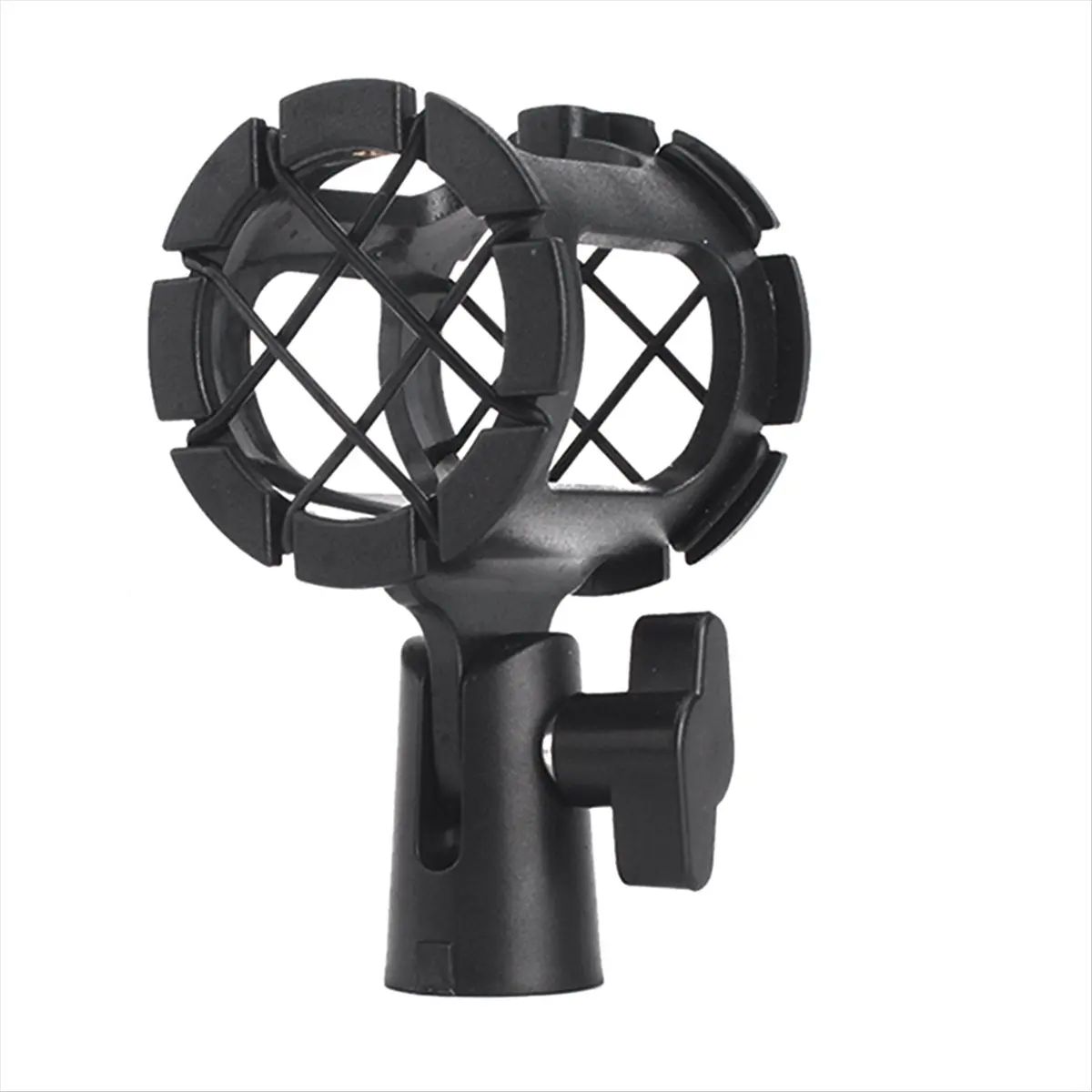 AA80 Universal Microphone Shock Mount Anti-Vibration Mic Holder Clamp for Condenser Microphones Fits Most Mic Stands