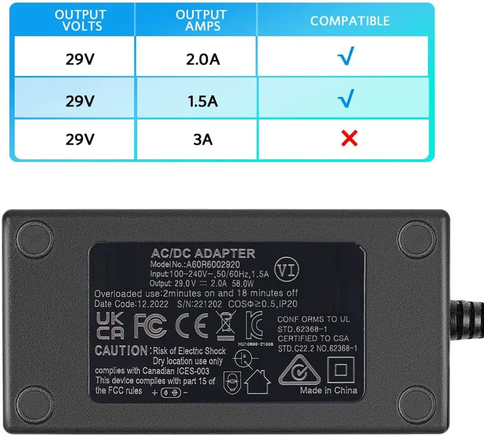 リクライニングチェア電源充電アダプター、リフトチェア