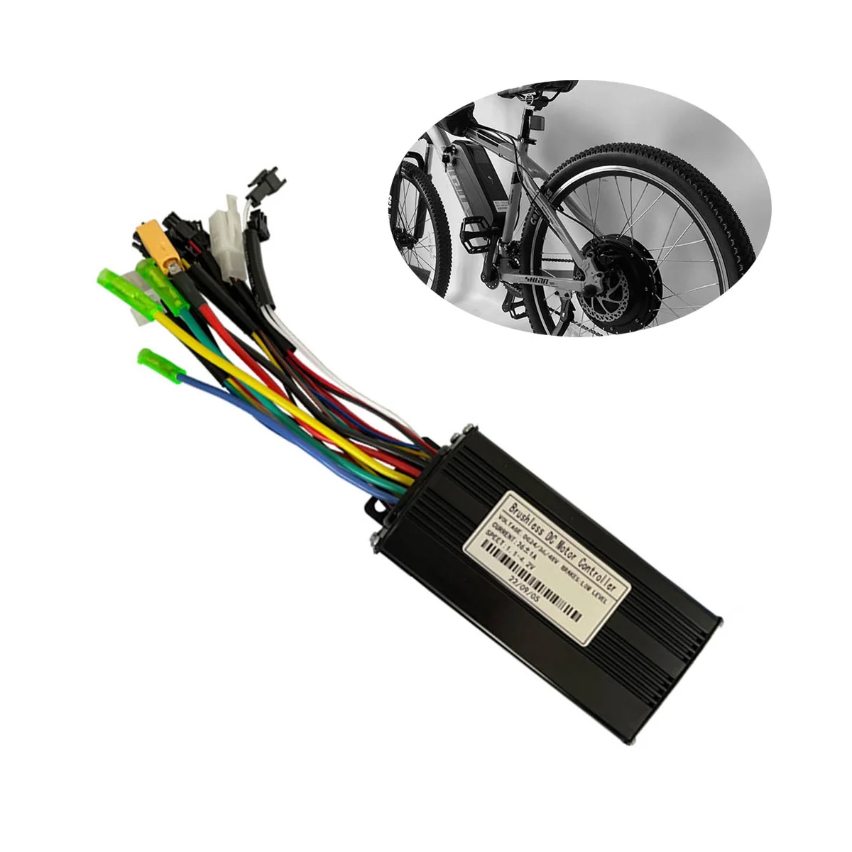 24V/36/48V E-Bike Sine Wave 26A 500/750W SM Three Mode Brushless Controller Electric Scooter Electric Bicycle Accessorie