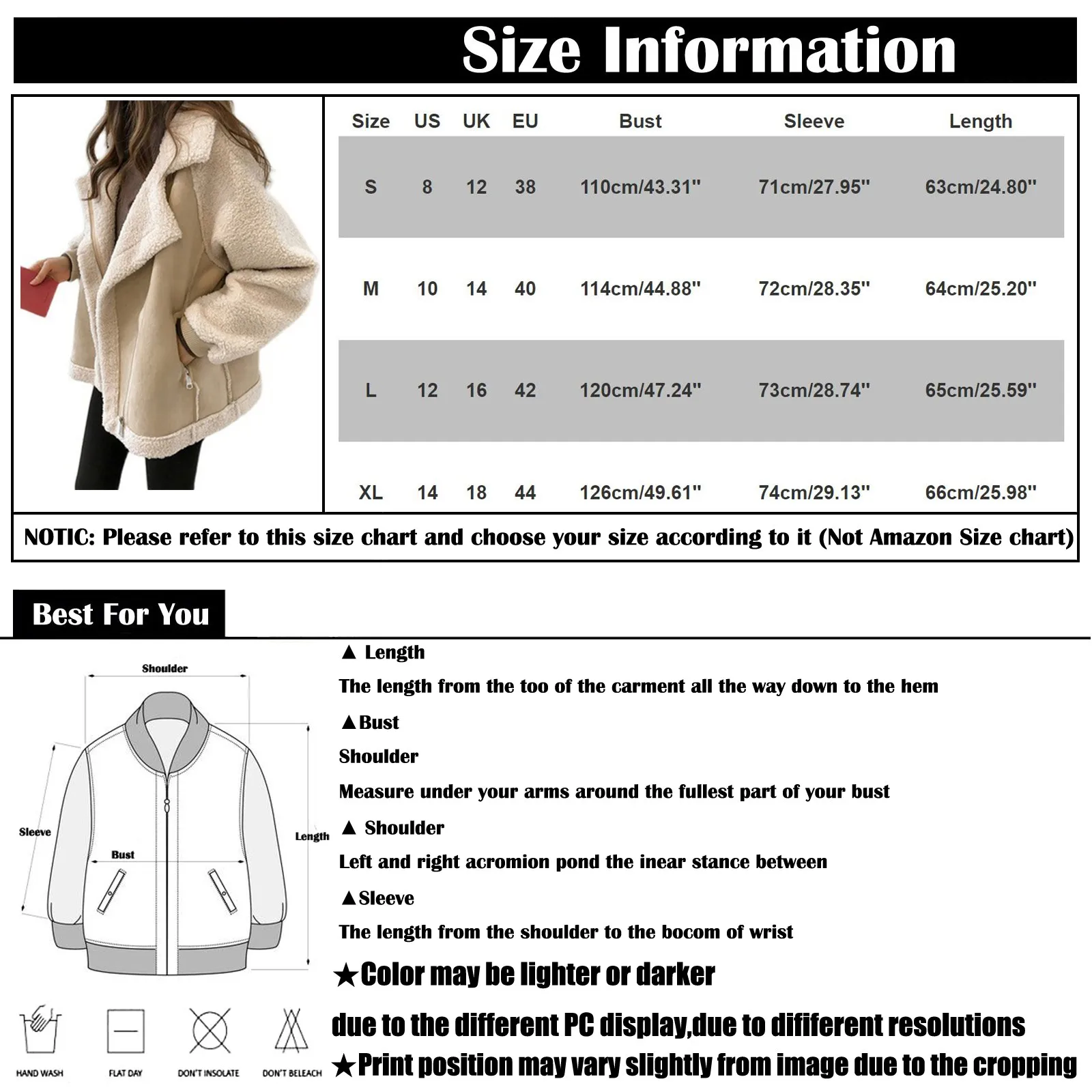 Women\'S Casual Comfortable Short Lambswool Biker Jacketautumn And Winter New Fashion Simple Versatile Women\'S Clothing 2023