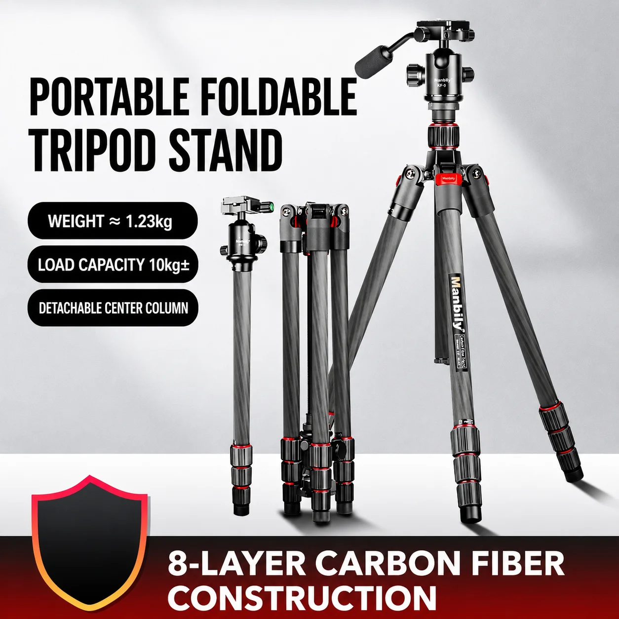 Camera Tripod Carbon - Carbon Fiber Travel Camera Tripod Lightweight