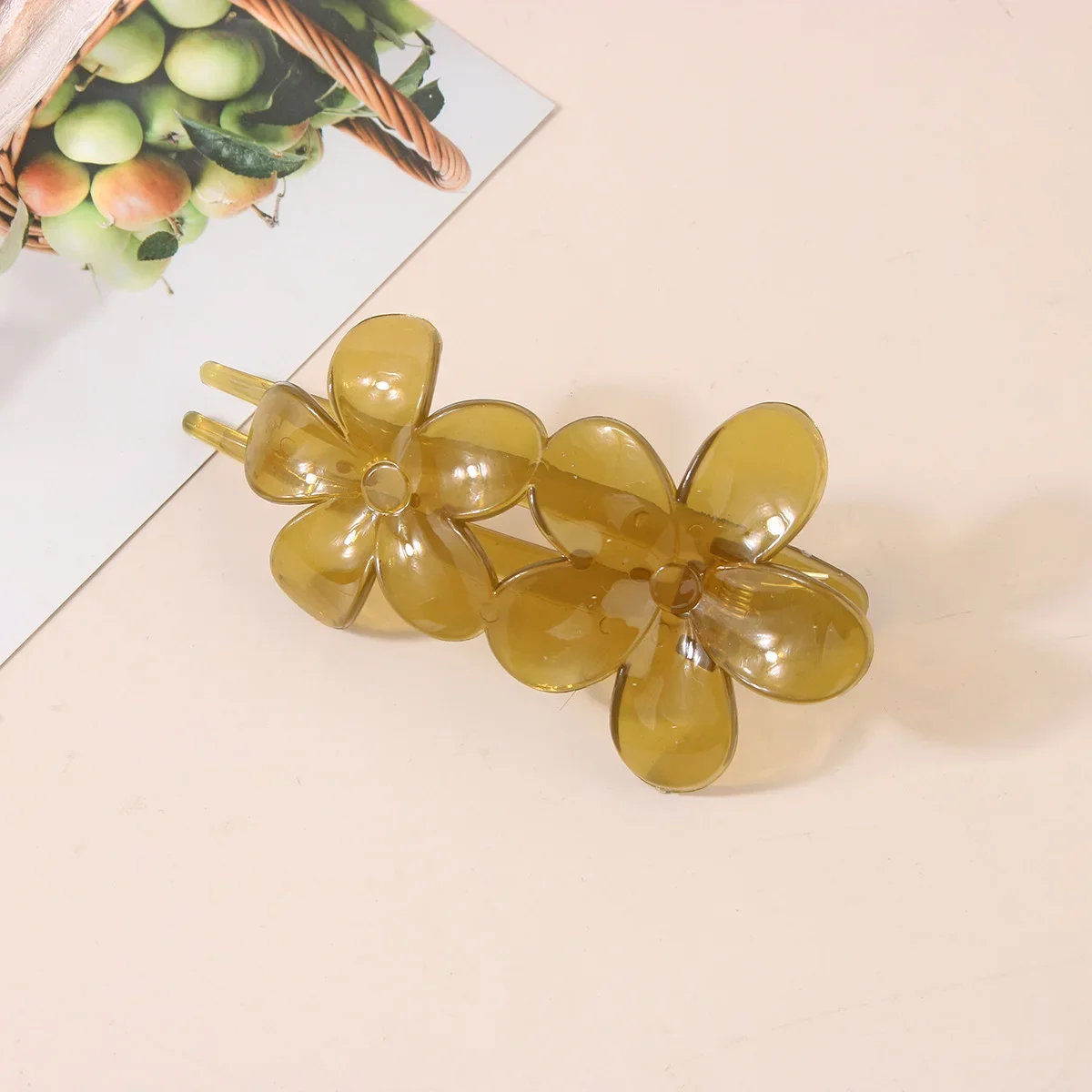 Women Hair Pin Black Korean Hair Clip Butterfly Flower Hair Claw Clip Large Duckbill Grab Clip Girls Hair Clips Hair Accessories