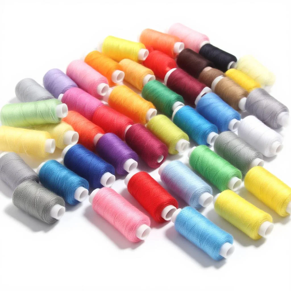 

6pcs/Pack Assorted Colors Sewing Thread Polyester Sewing Thread, For Domestic DIY Sewing And Embroidery