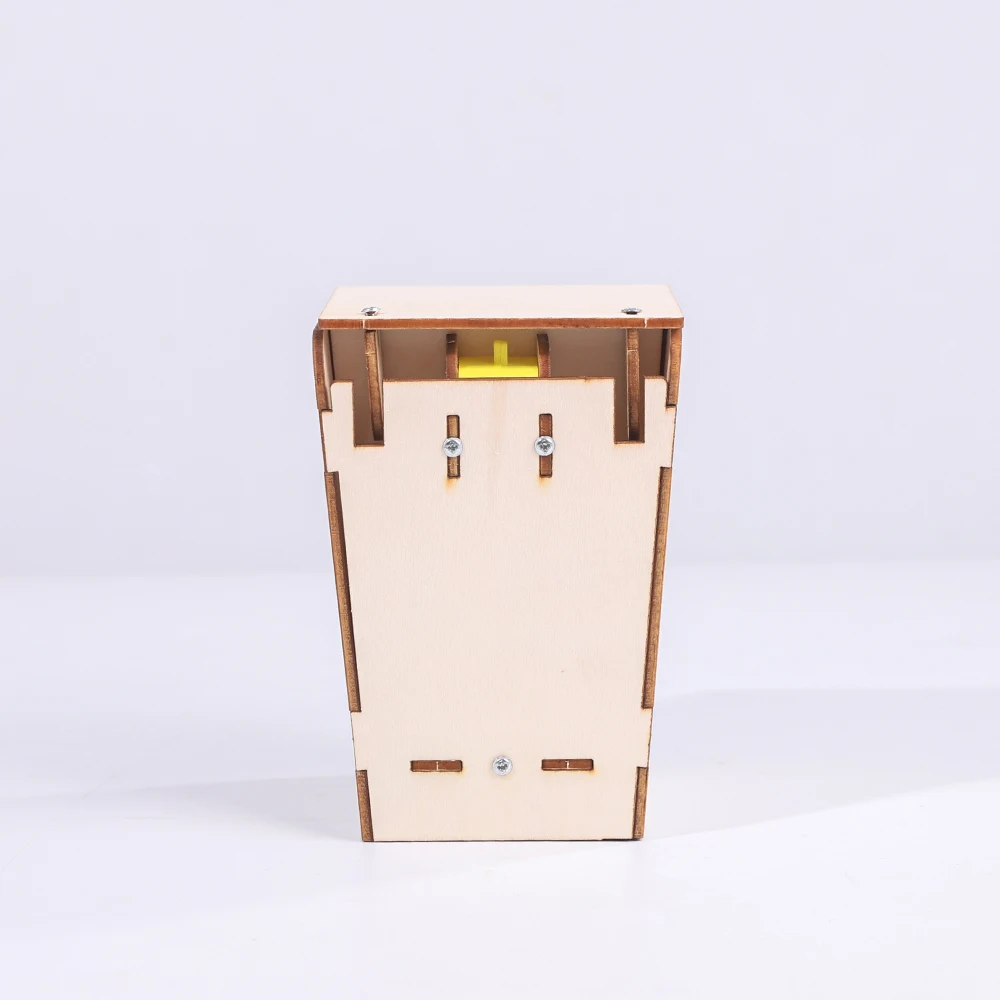 Smart Infrared Sensor Trash Can STEM Toy  DIY Wooden Automatic Dustbin Kit Hands-Free Induction Garbage Bin for Kids Science