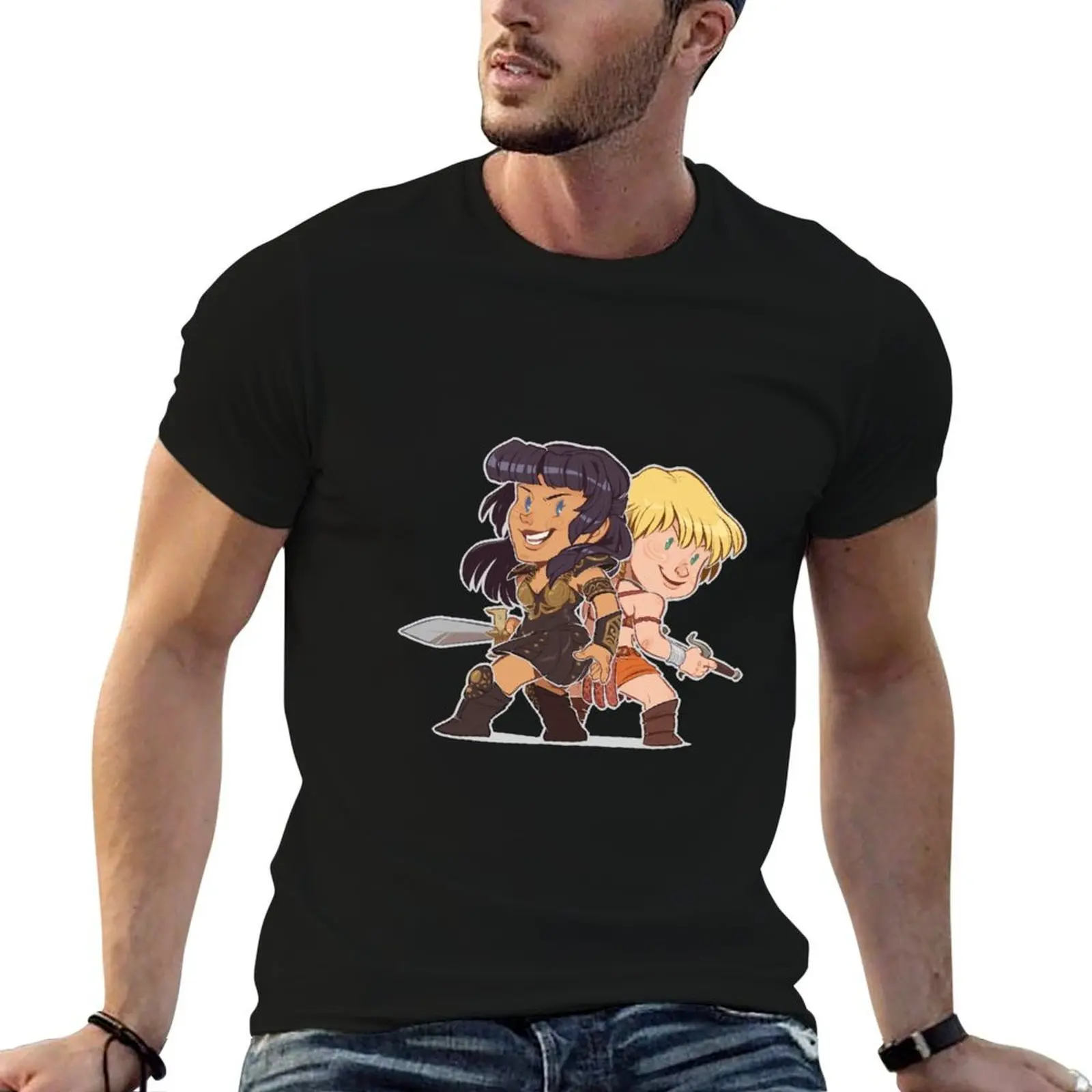 Xena and Gabrielle - I Got Your Back T-Shirt mens graphic t shirts t shirts for man pack cotton T-Shirt