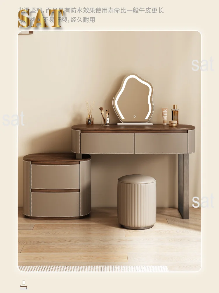 & Luxury Rustic Vanity Makeup Desk Shelf Dresser Dressing Table Makeup Vanity Design Girls Storage Home Furniture Accessories