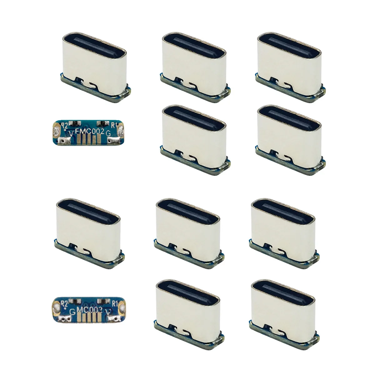 USB Type-C Vrouwelijke Connector 5 Pin SMD SMT Socket - 10 Stuks Oplaadpoort Voor PCB Solderen DIY Reparatie
