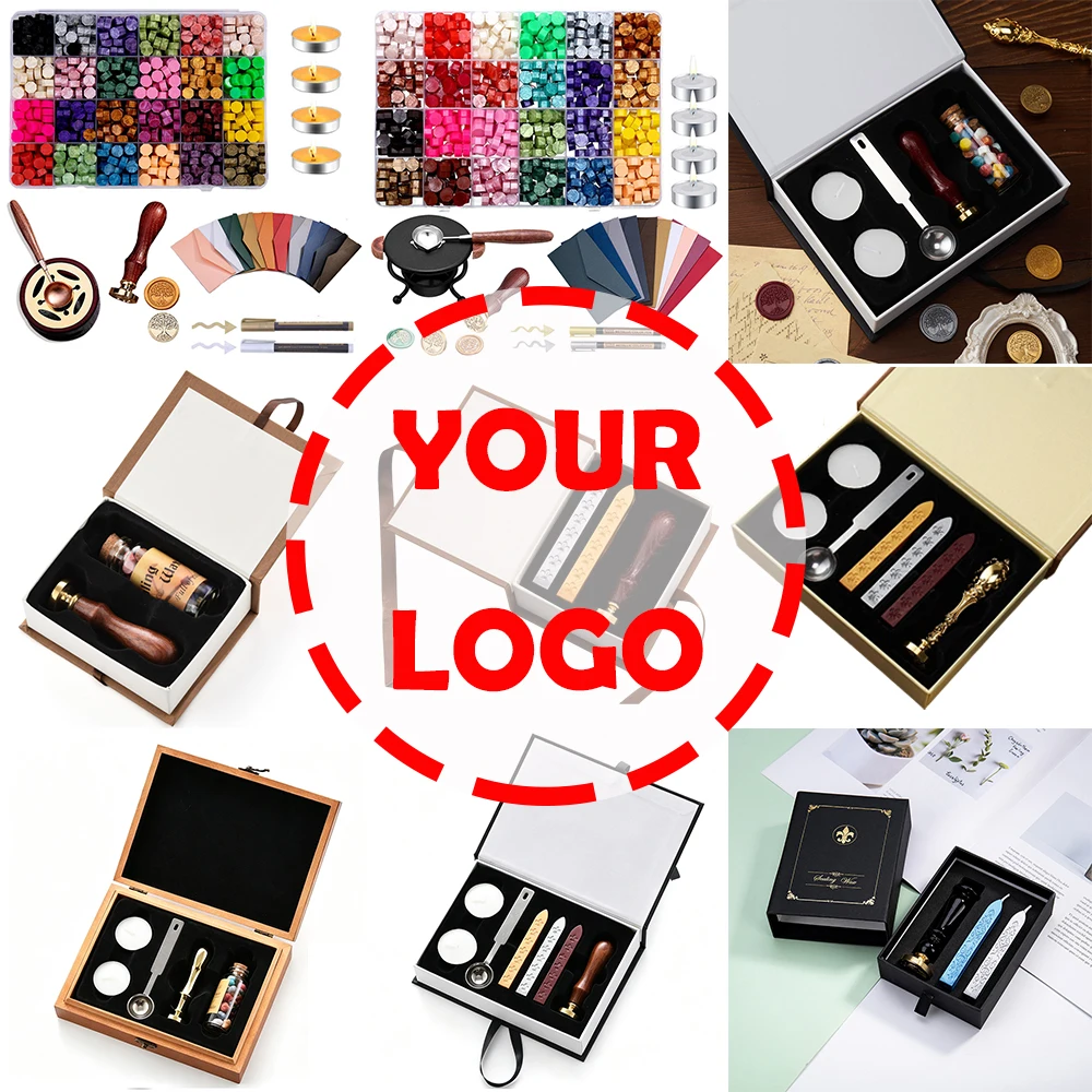 Wax Seal Stamp Set - Juego de Sellos de Cera Personalizados