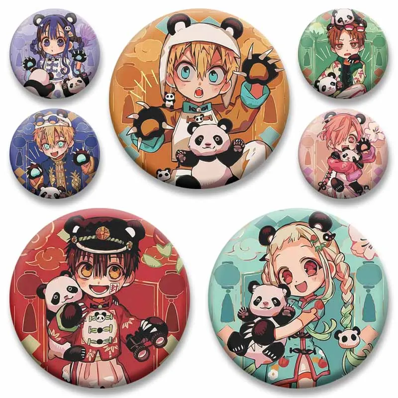 Horror Anime Peripheral Coin Badges Nene Yashiro Aoi Akane Kou Minamoto Cartoon Lapel Brooch Bag Hat Pins Fashion Jewelry Gifts