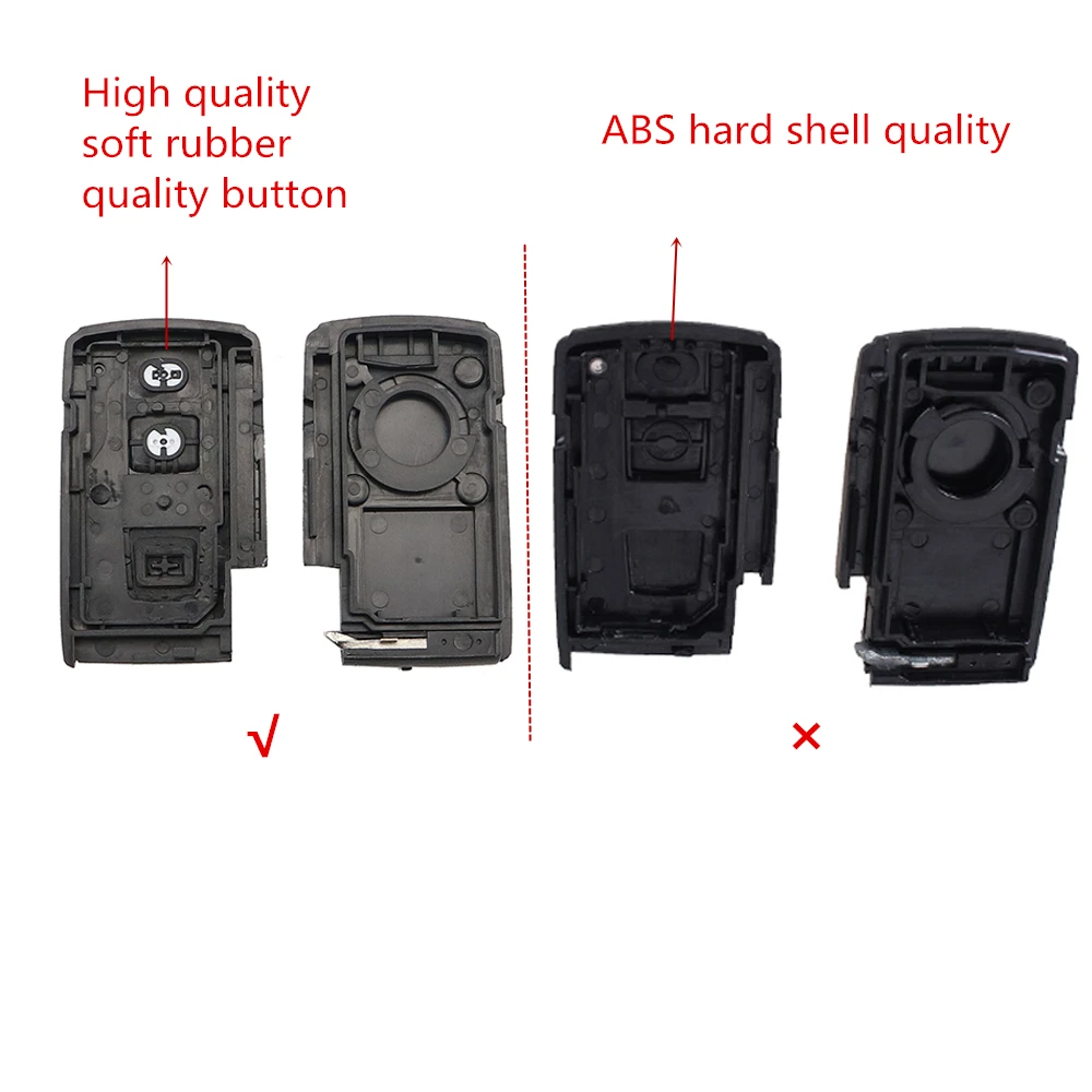 YIQIXIN-funda inteligente para llave de coche, carcasa de repuesto para mando a distancia automático, 2/3 botones, para Toyota Prius 2004 - 2009