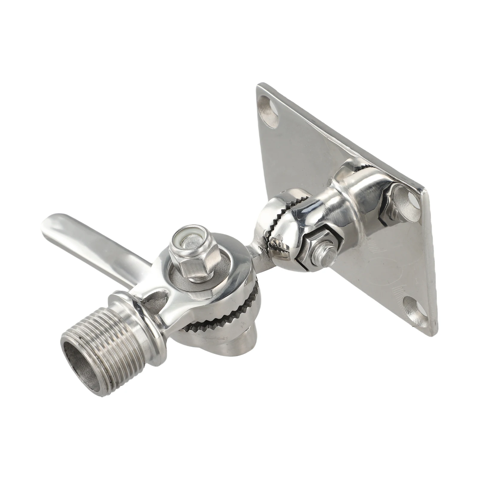 

93mm X 64mm Marine Radio Antenna Compact Antenna Base For Boats Boat Antenna Base 316 Stainless Steel Construction