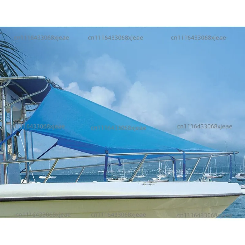 Yacht sunshade canopy, easy-to-store T-shaped roof, bow shading canopy, waterproof and rainproof 600D