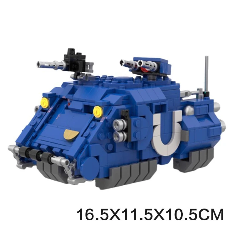 Bricklink MOC Battle Militaire Tank Land Raider Game Robot Redemptor Dreadnought Mecha Warrior Sets Bouwstenen Kid Speelgoed Gift