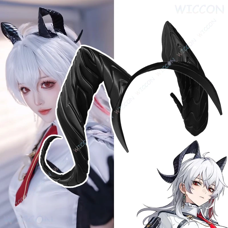 อะนิเมะ ‌ ‌ ‌ ‌ ‌ ‌ ‌ ‌ ‌ ‌ ‌ ‌ ‌ ‌ ‌ ‌ ‌ ‌ ‌ Wuthering Waves Zanye คอสเพลย์ Horns 3D พิมพ์ Prop Kuro เกม Genshin สไตล์ตัวอักษรอุปกรณ์เสริม ‌ ‌