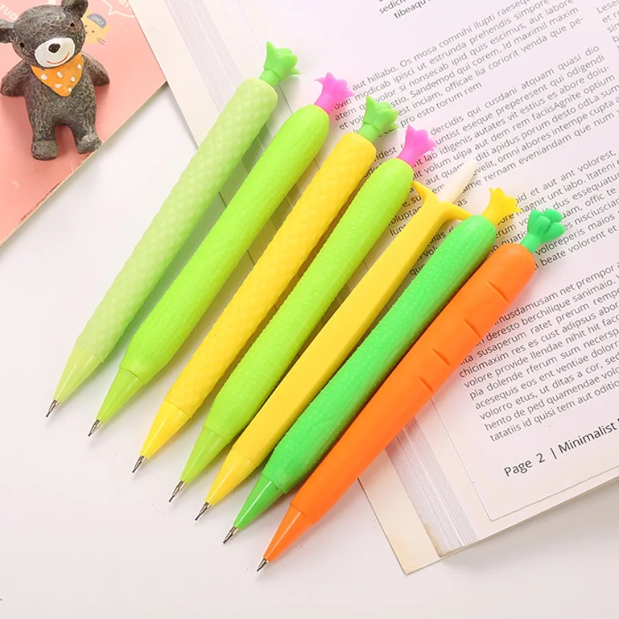 6Pcs Creative Automatic Pencil, Fruit Styling, for Drawing Sketch Writing Activity Pencil (Mixed Send)