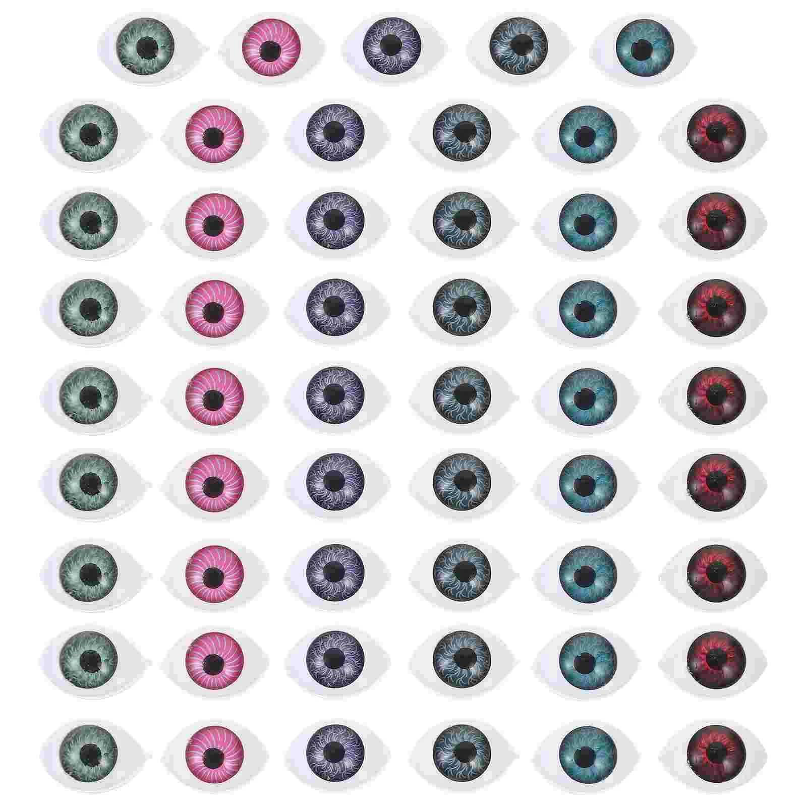 60 Pcs Cosplay Eyeballs Halloween Decoration Party Supplies Acrylic Real Looking Small