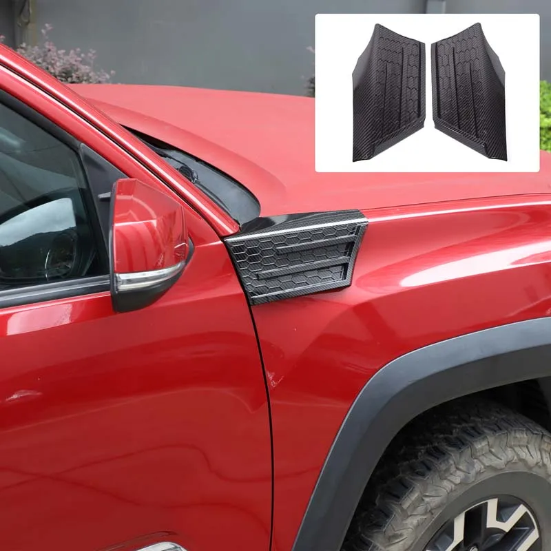 

For Toyota Tacoma 2016-2019 ABS Car Hood Side Fender Panel A-Pillar Base Decoration Frame Trim Sticker Auto Accessories