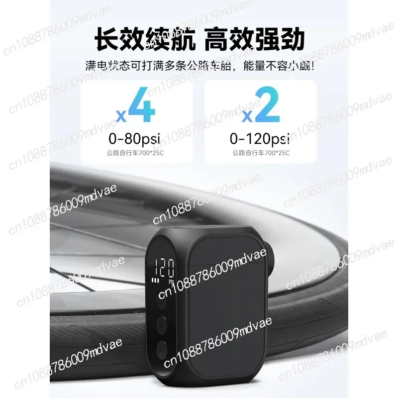 Tire pressure display Intelligent air pump Long battery life High pressure Mini portable pump AS210PRO