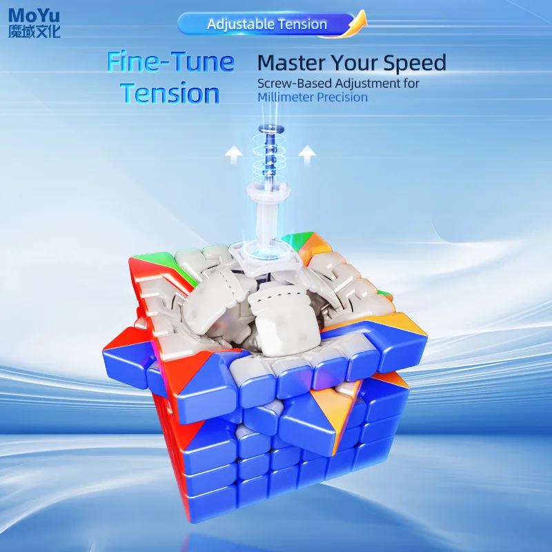 MoYu AoShi V4 6x6x6 المكعب السحري المغناطيسي الأشعة فوق البنفسجية ملصق ماجيكو لغز هدايا الأطفال تململ اللعب المهنية